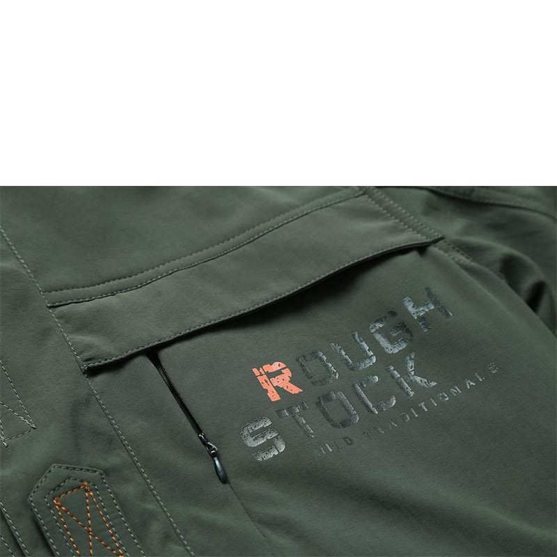 Men's field jacket with mesh lining, hood, and multifunctional pockets Chichicherry