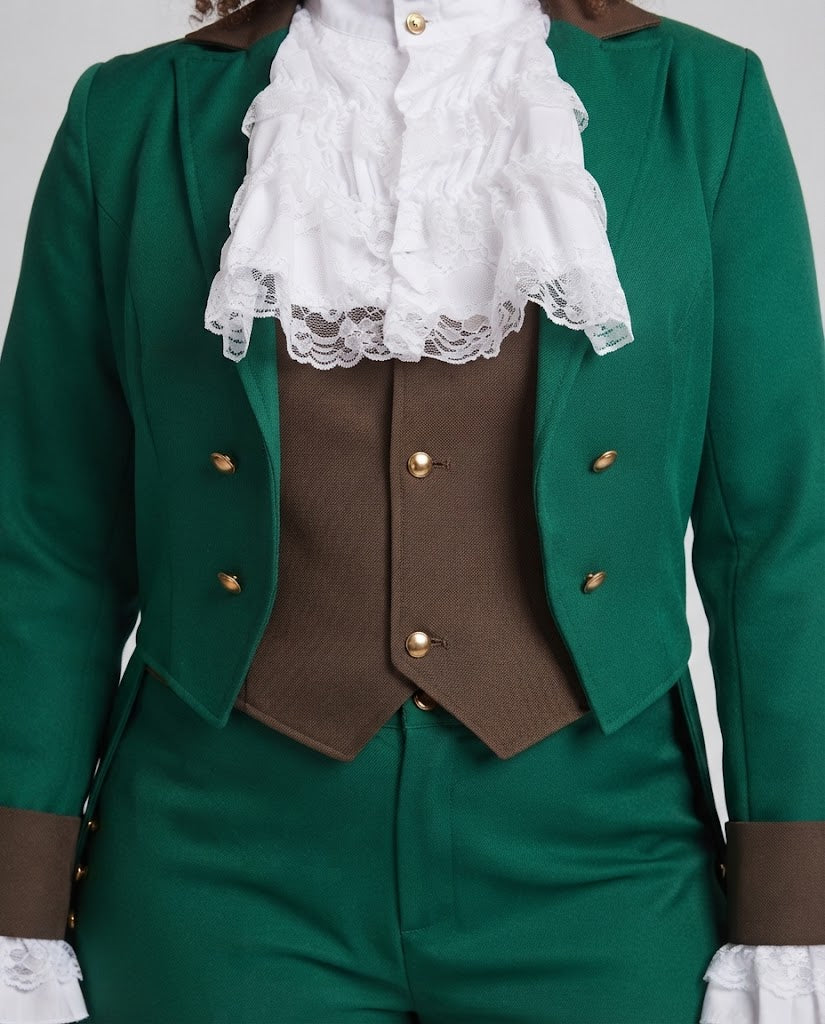 Ladies Historical Ruffled Blouse with Elegant Stand-Up Collar Chichicherry