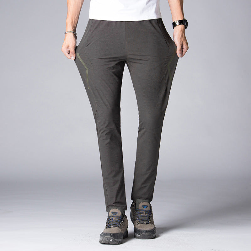 Women's Slim-Fit Stretch Trekking Pants with Pre-shaped Knees and Elastic Comfort Waistband Chichicherry