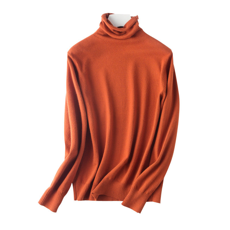Ladies lightweight fine knit turtleneck sweater with slim fit Chichicherry