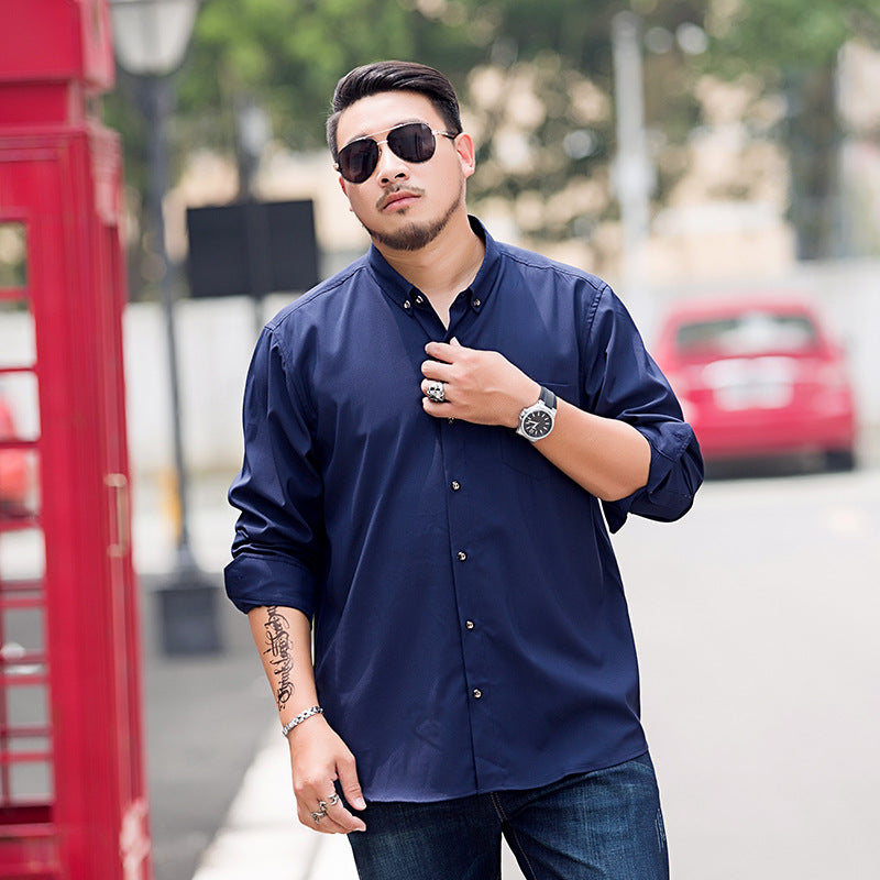 Men's Loose Fitting Button-Down Shirt with Chest Pocket Chichicherry