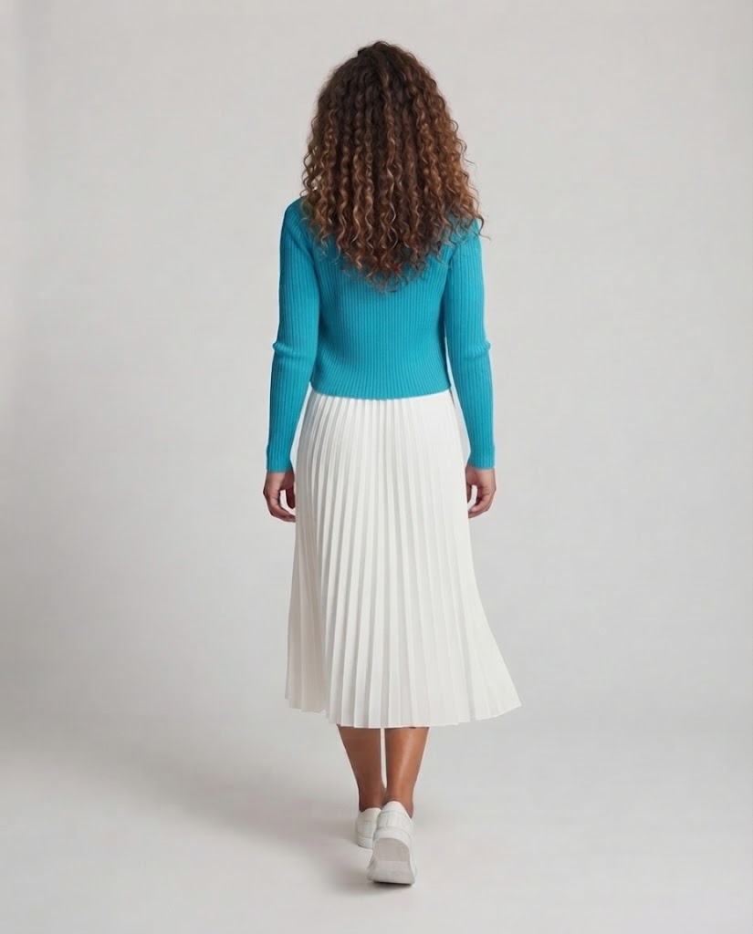 Women's fine knit two-piece with tailored short jacket and ribbed tank top Chichicherry