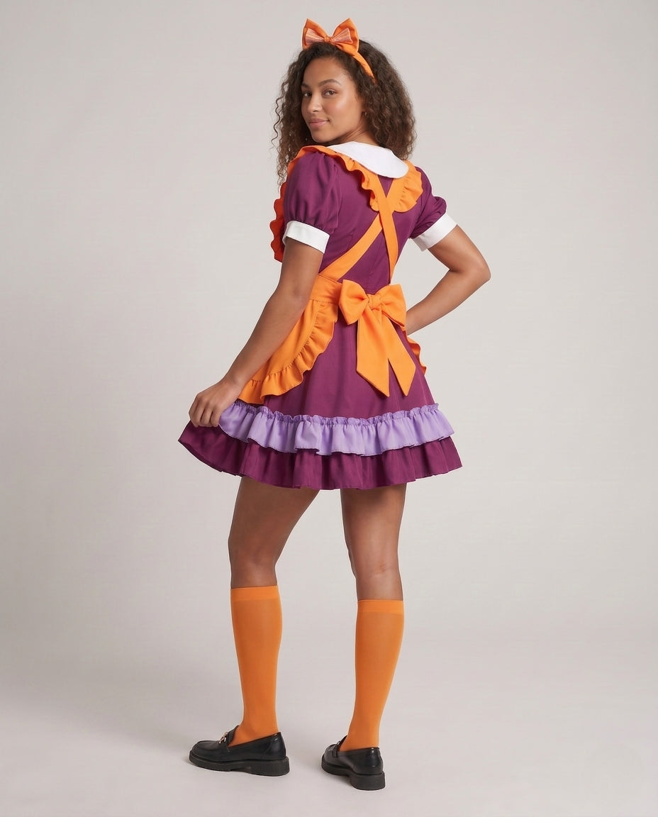 Women's playful doll costume with ruffles and bow details Chichicherry