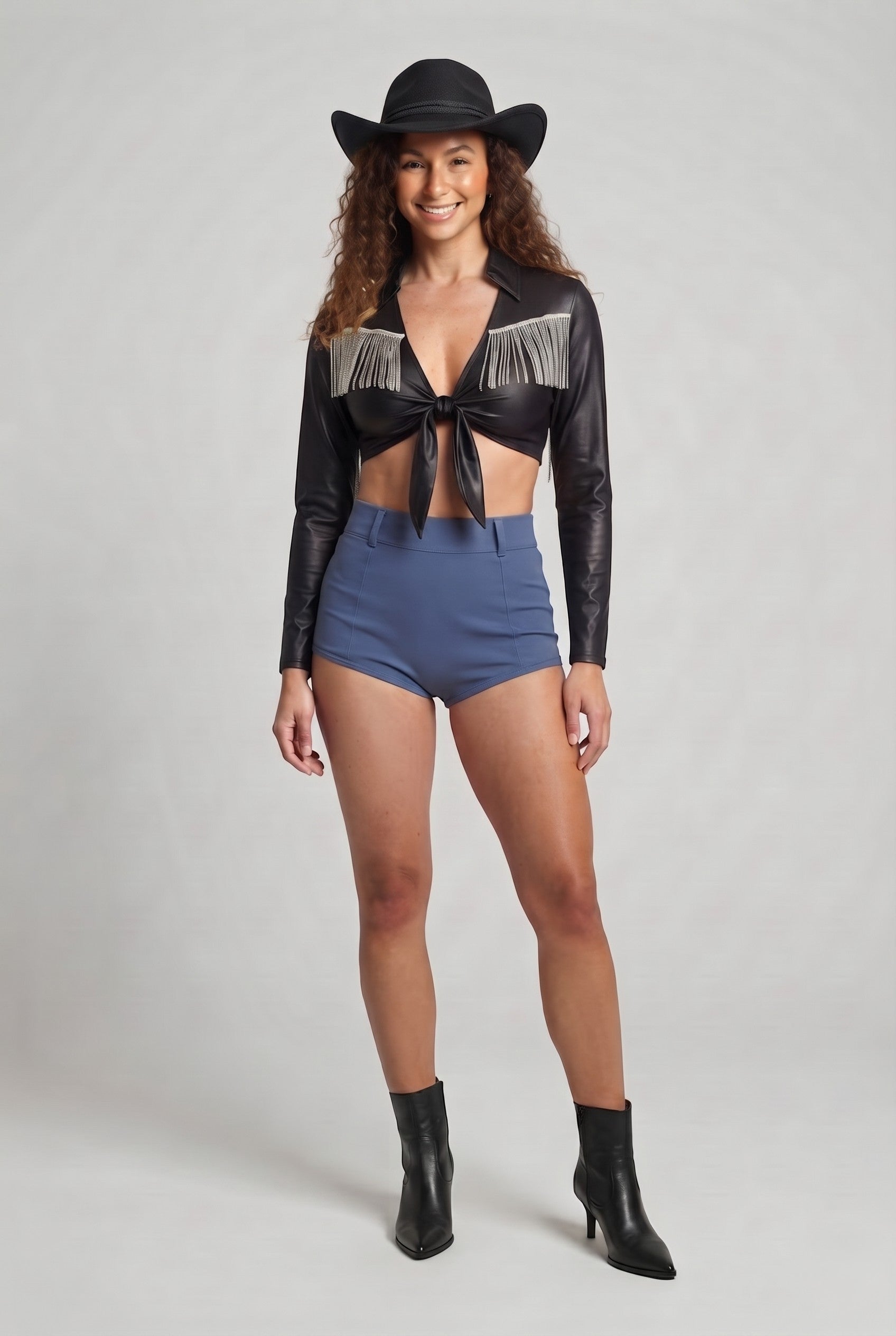 Women's Cowboy Costume with Fringes Chichicherry