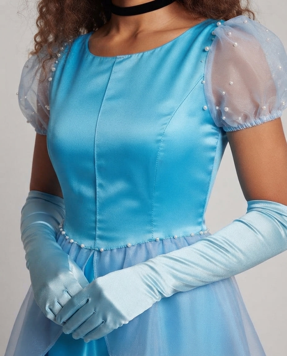 Women's enchanting ball gown with elegant overlay Chichicherry