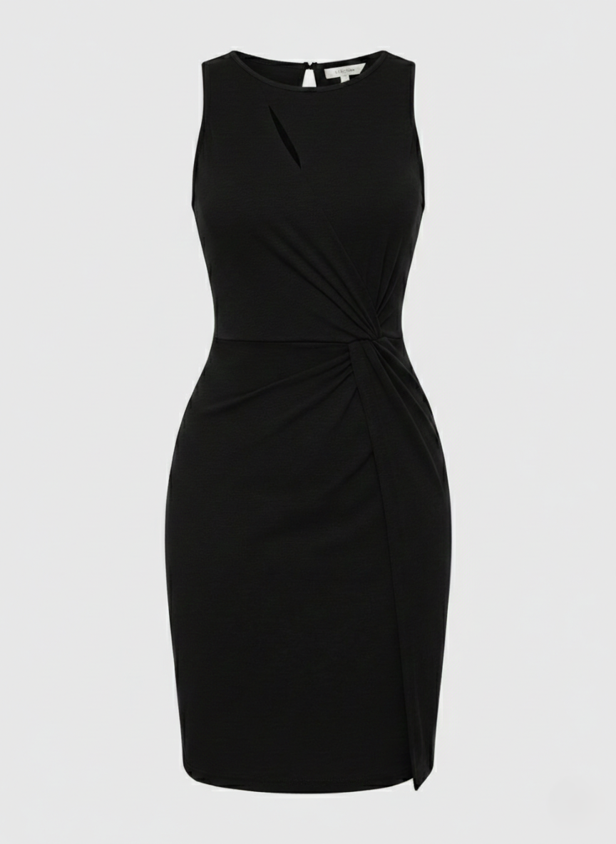 Bodycon dress for women with knot detail