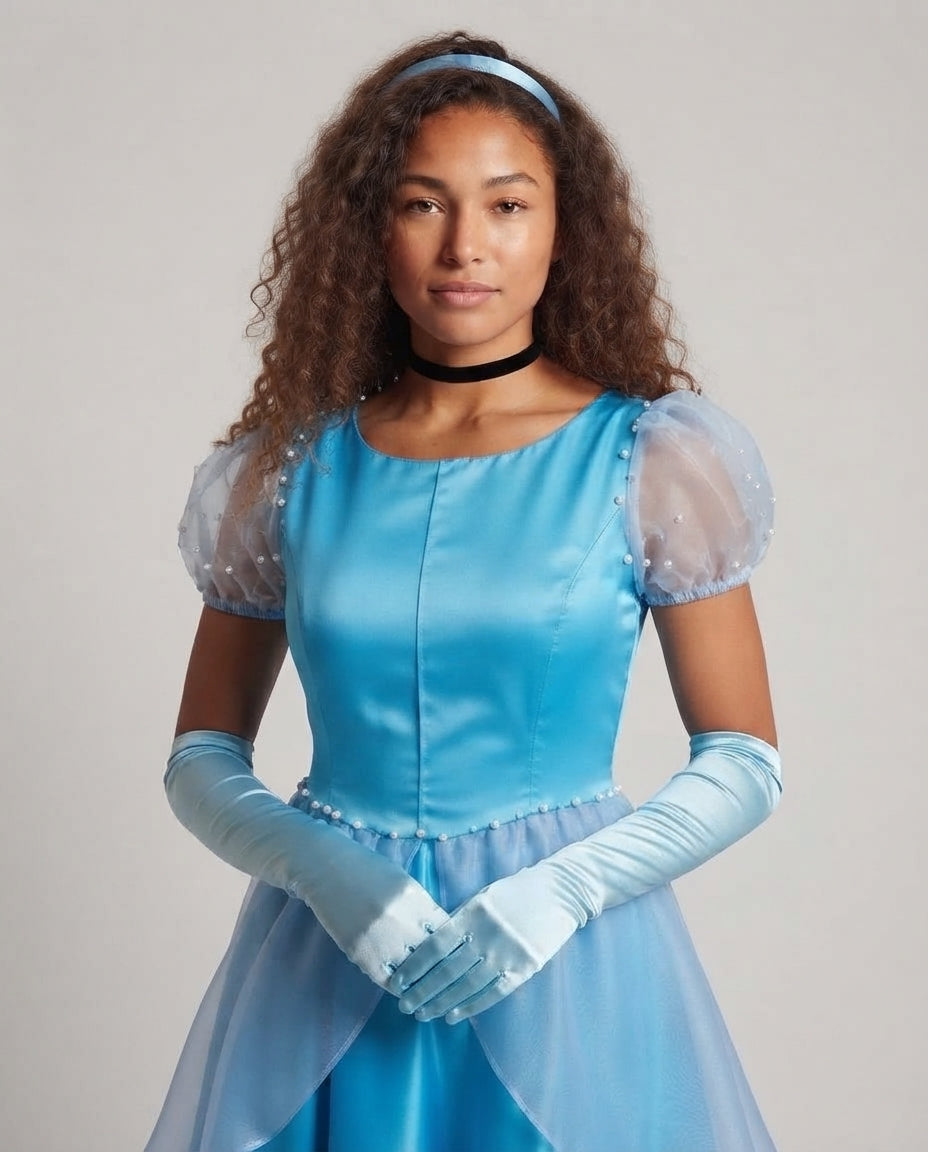 Women's enchanting ball gown with elegant overlay Chichicherry