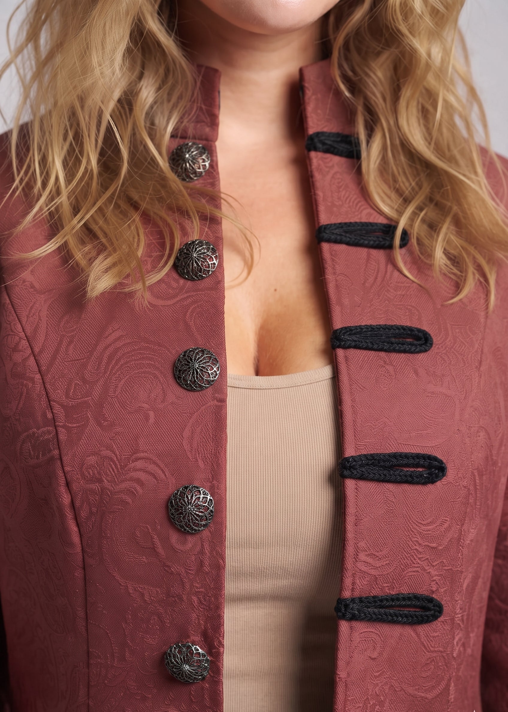Women's stylish, elegant vest with luxurious embellishments and asymmetric cut Chichicherry