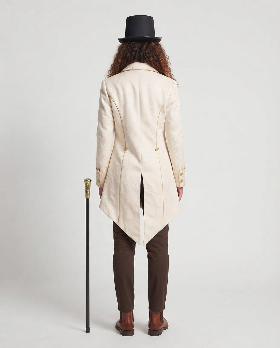 Women's elegant tailcoat jacket with elaborate decorations Chichicherry