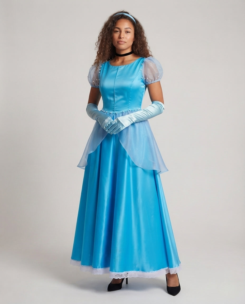 Women's enchanting ball gown with elegant overlay Chichicherry