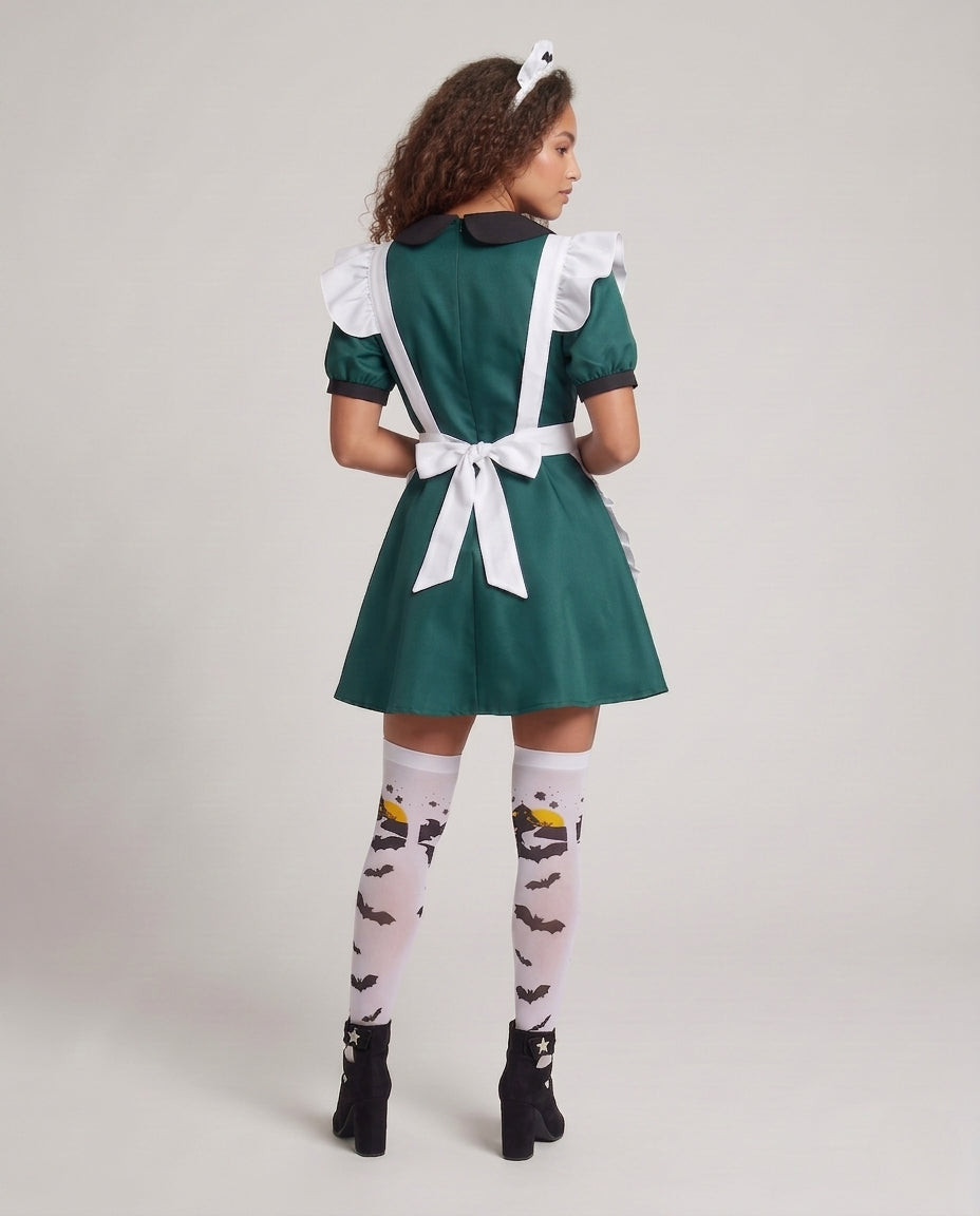 Women's Halloween costume as a playful chef with vampire accents Chichicherry