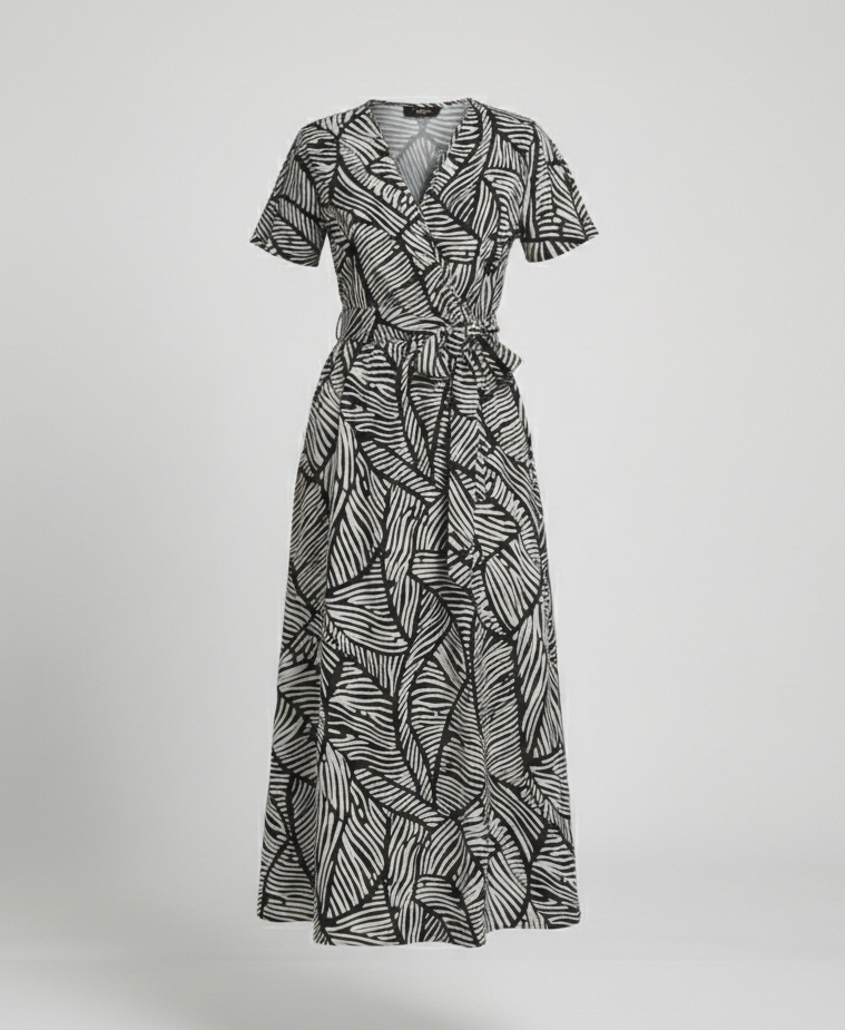 Maxi dress women Zebra print
