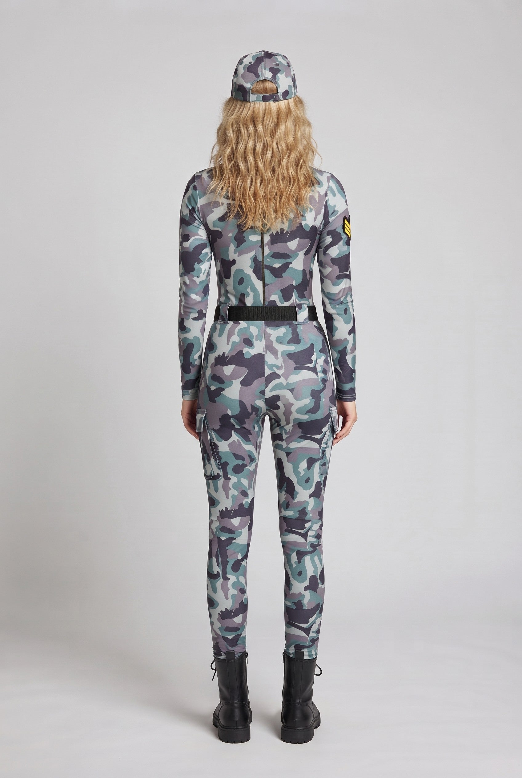 Ladies Camo-Design Overall with Zipper Chichicherry
