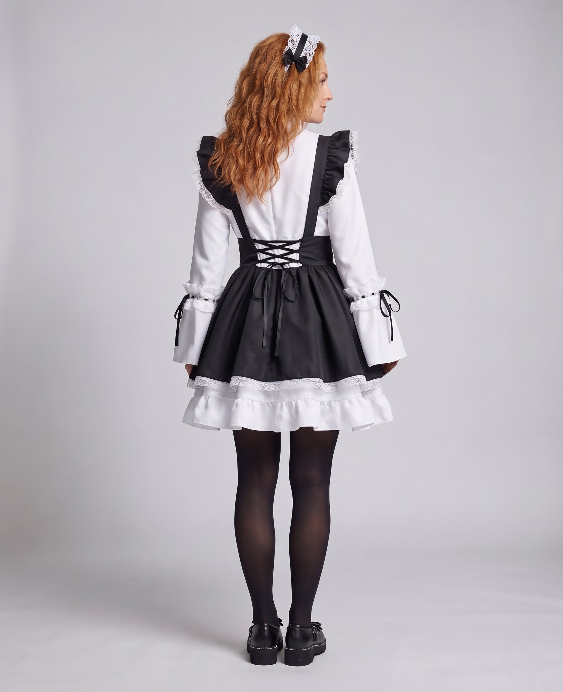 Ladies Costume as elegant maid with ruffles and bows Chichicherry