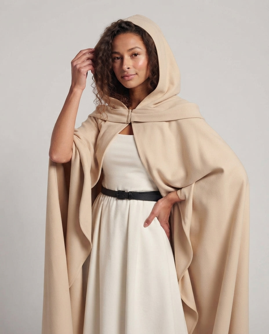 Women's cosplay outfit with artistic cape and lovingly designed accessories Chichicherry