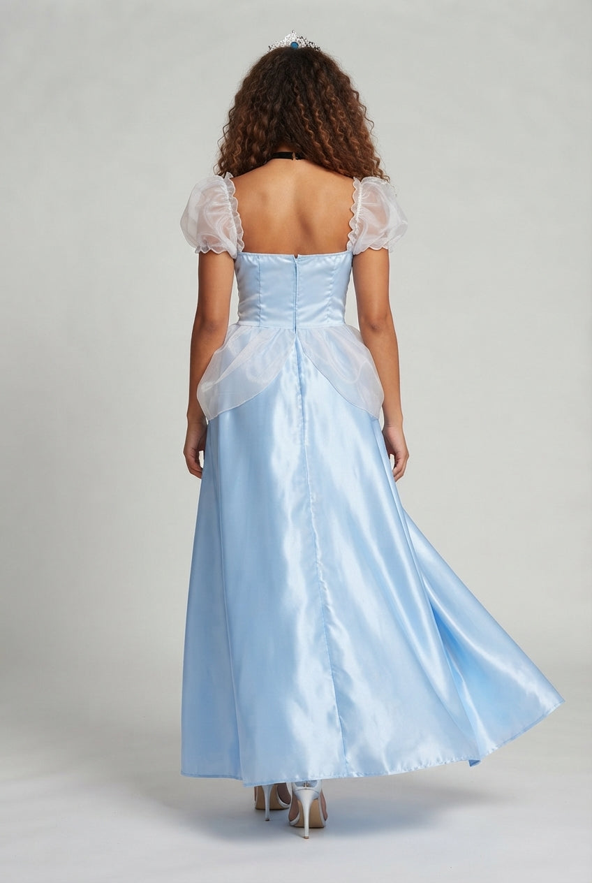 Ladies Princess Evening Dress with Shimmering Tulle Chichicherry