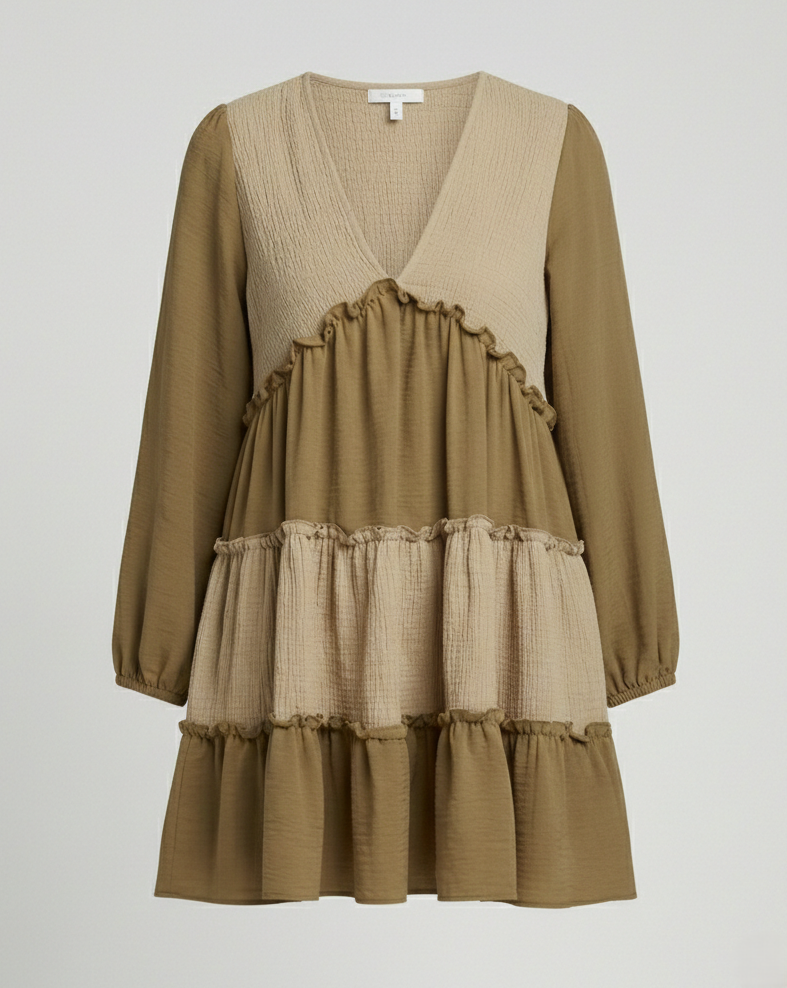 Leisure dress women's A-line mini dress