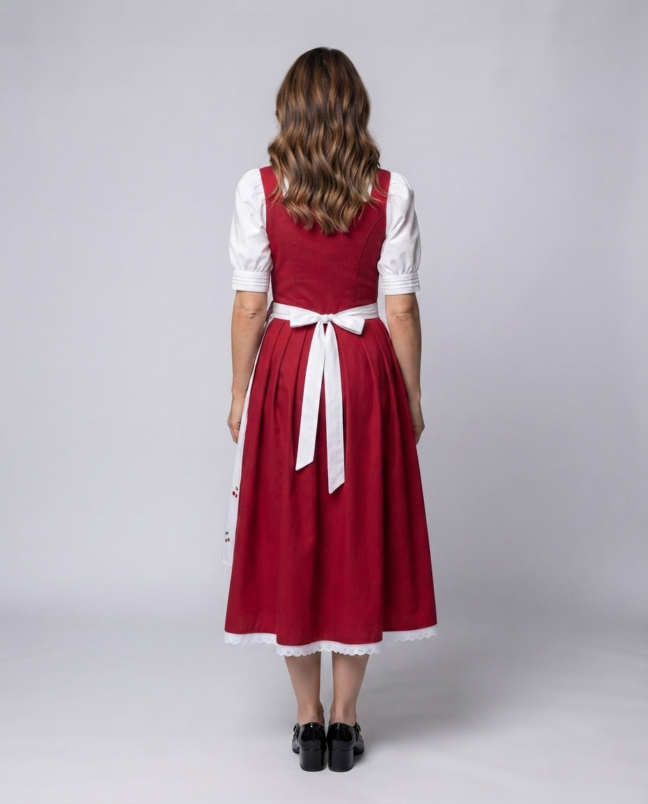 Women’s traditional dirndl dress with detail-oriented linen top Chichicherry