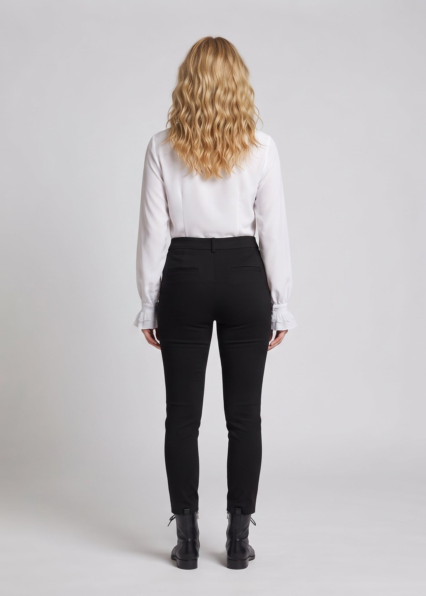 Women's Ruffled Shirt with Elegant Collar Chichicherry