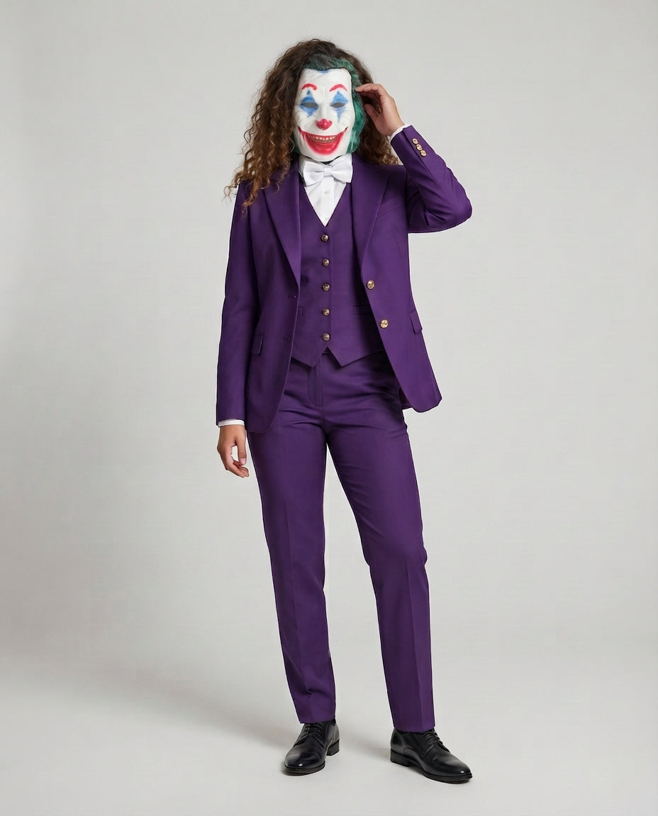 Ladies' historical tailcoat suit with bow tie and mask Chichicherry