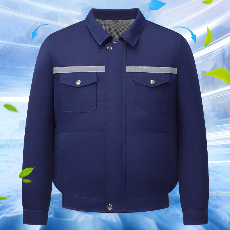 Unisex nan cooling work jacket with integrated ventilation system Chichicherry