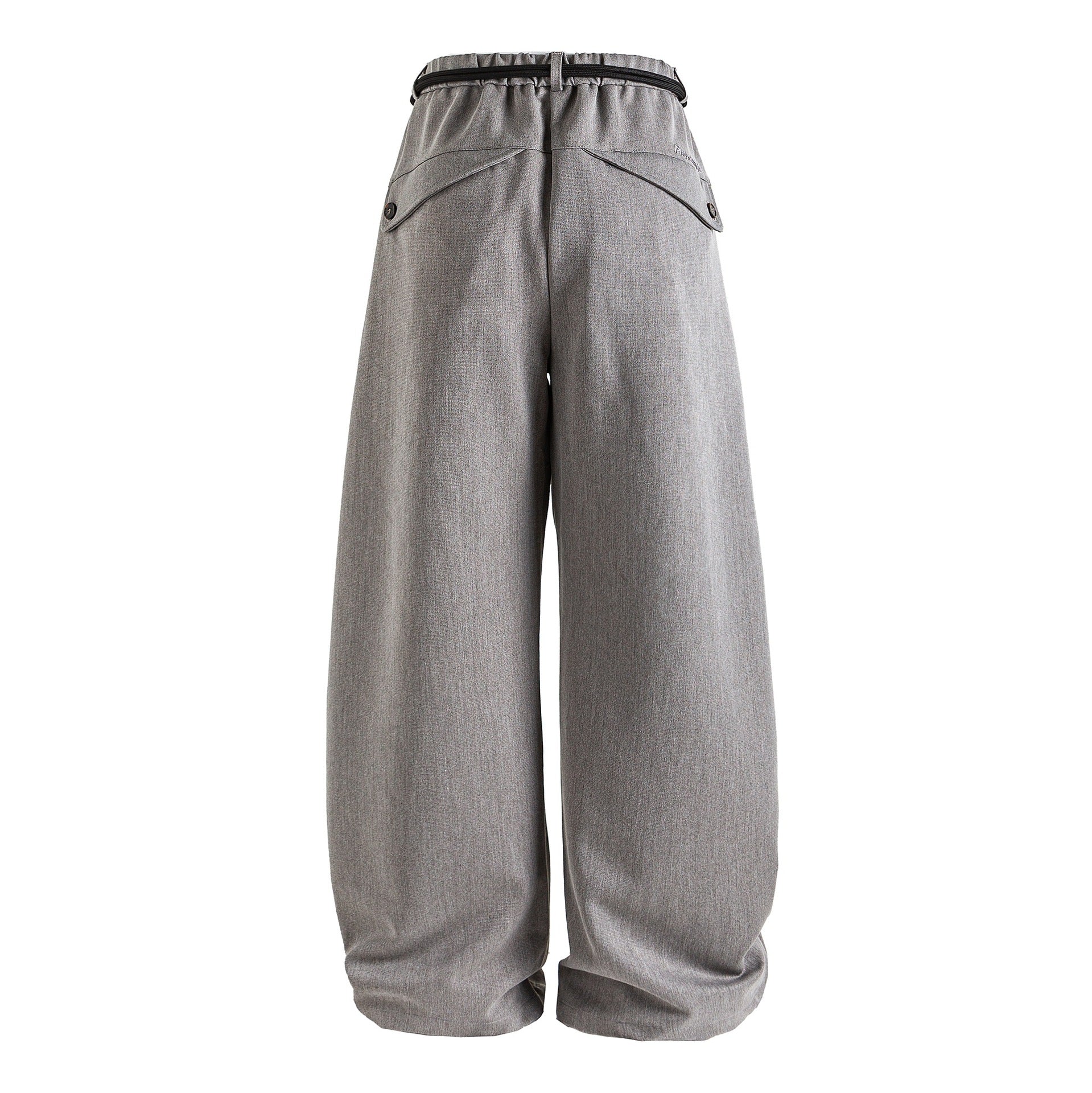 Women wide high-waisted jeans with pleats, drawstring belt, and culotte cut Chichicherry