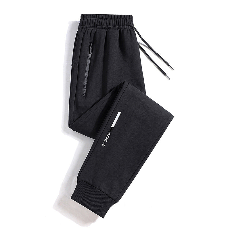 Men's Sporty Jogging Pants with Zipper Pocket, Drawstring, and Elastic Cuffs Chichicherry