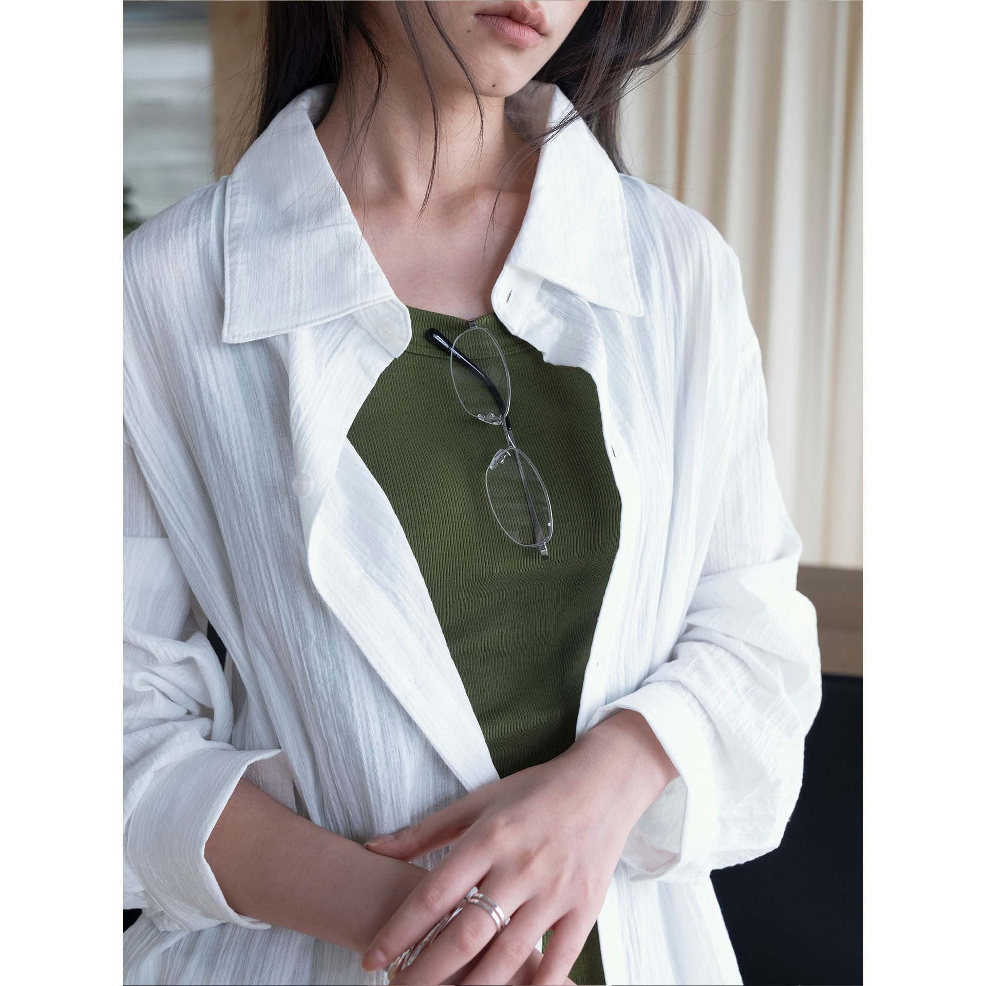 Women Oversized Structured Shirt with Matching Shorts Set Chichicherry