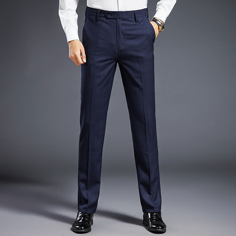 Men's formal suit trousers with crease, lightweight stretch and slim silhouette Chichicherry