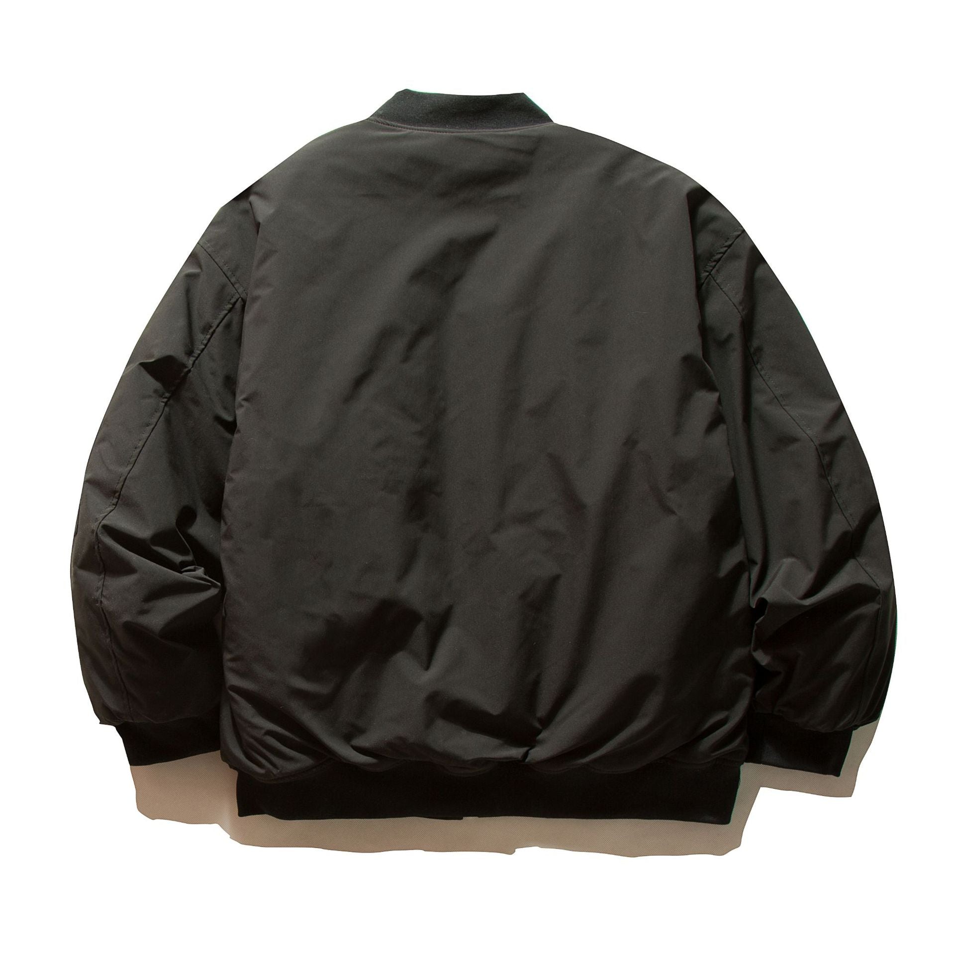 Men's Padded Bomber Jacket in MA-1 Style with Sleeve Utility Pocket Chichicherry