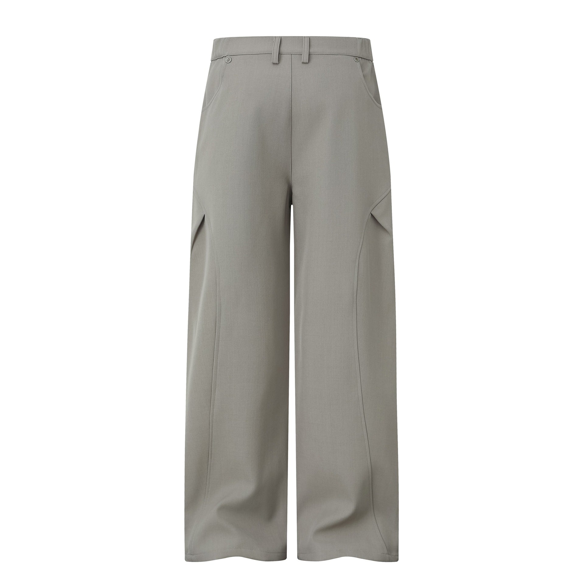 Women's Wide Pleated Trousers with High Waist and Wide Leg Chichicherry