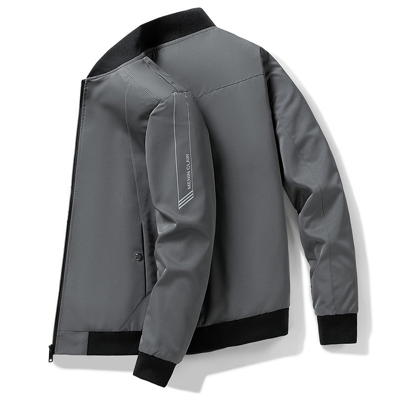 Men's minimalist tech bomber with wind and water-repellent shell Chichicherry