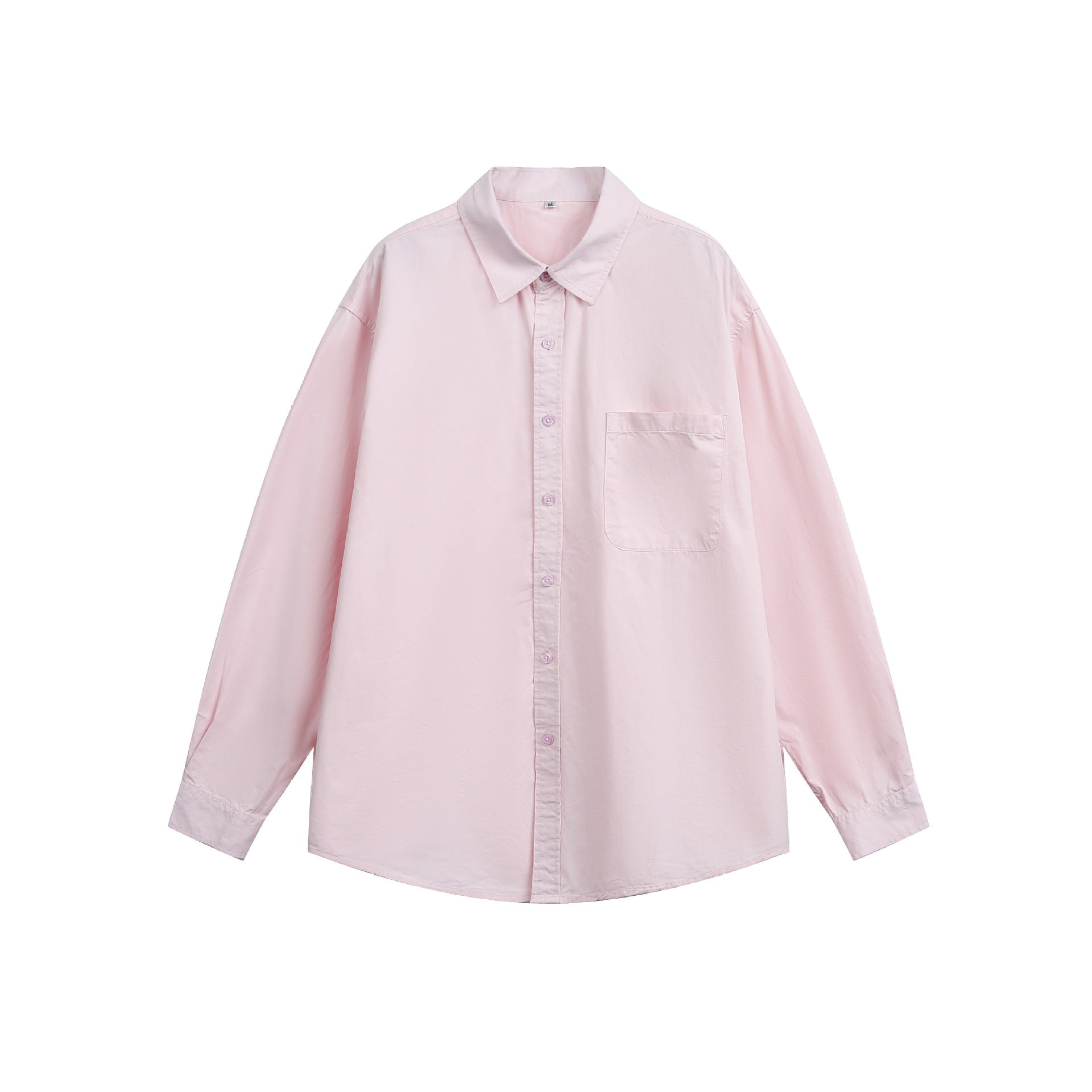 Women's Oversize Casual Shirt with Drop Shoulder and Chest Pocket Chichicherry