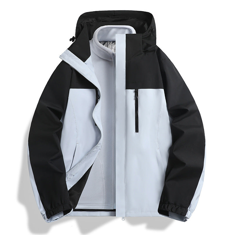 Men's two-in-one softshell hybrid jacket with removable fleece inner jacket and water-repellent membrane Chichicherry