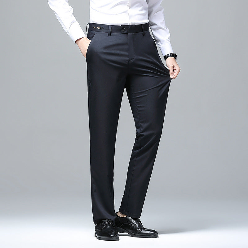 Men's Elegant Business Chino with Stretch Comfort and Slim Hem Chichicherry