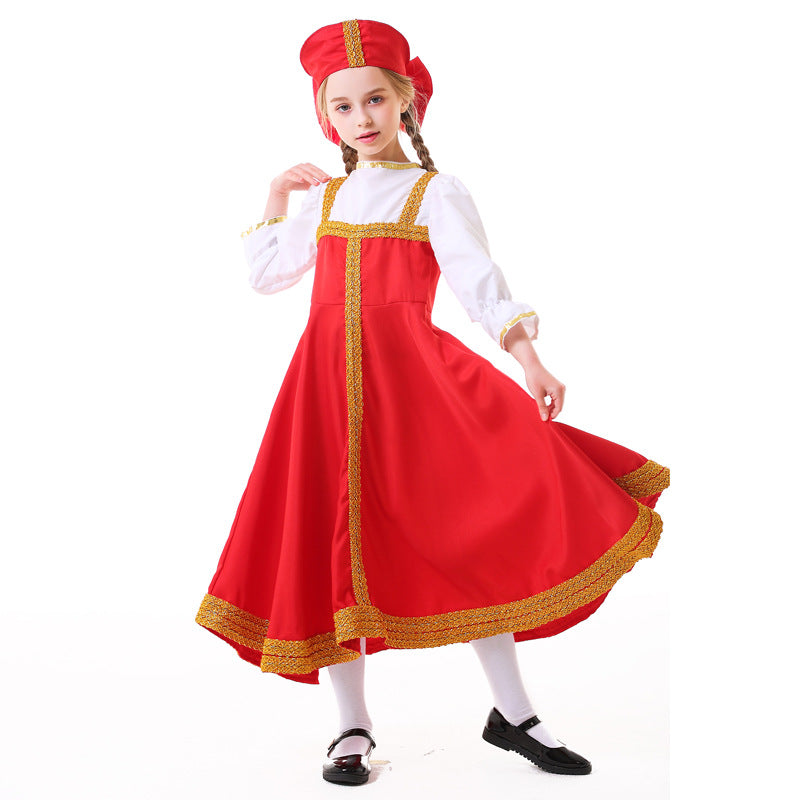 Girls Fairy Tale Costume with Golden Hem Chichicherry