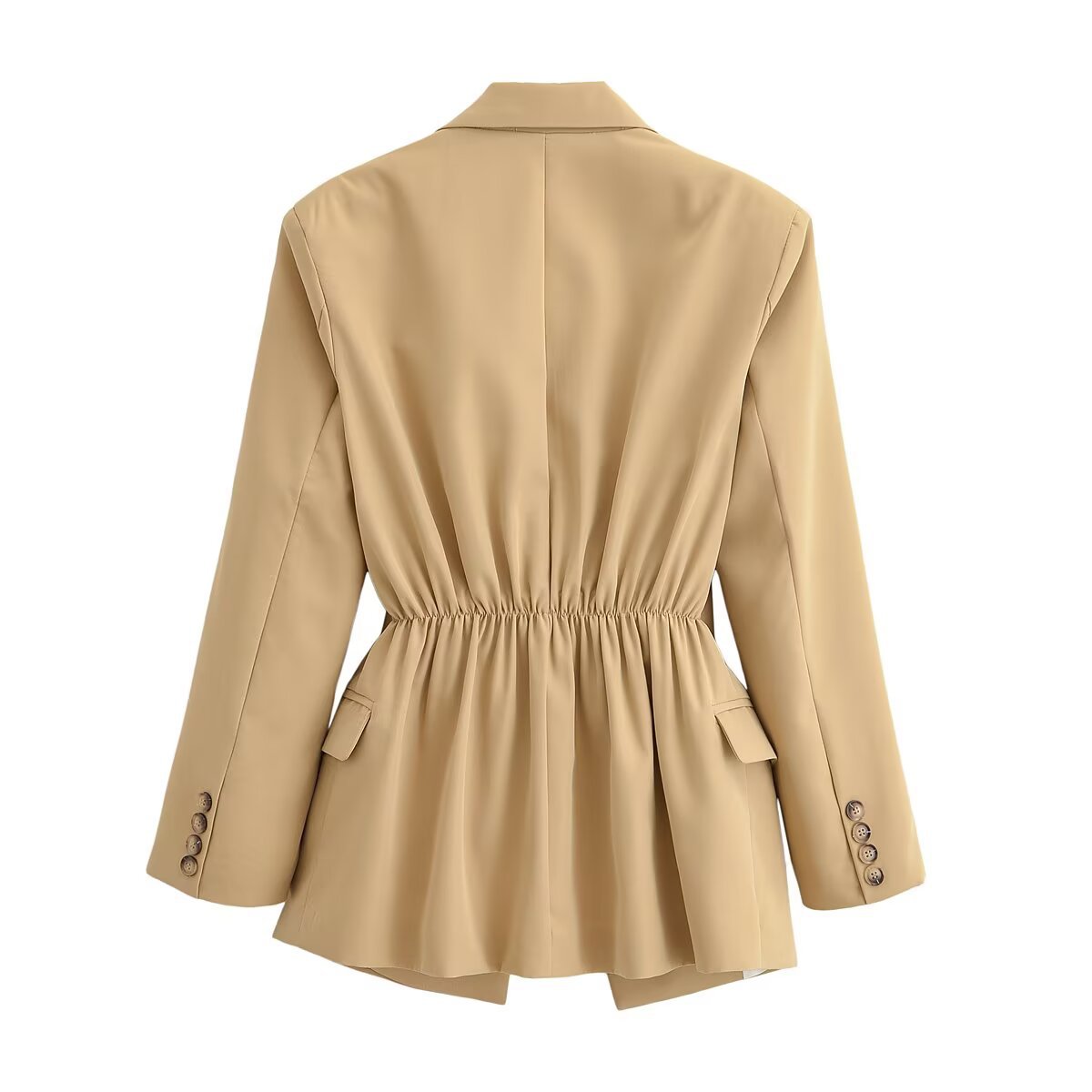 Women's oversized blazer with pointed lapels and flap pockets Chichicherry