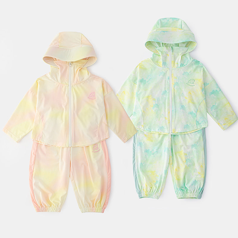 Unisex nan lightweight breathable children's sun jacket with hood and UV protection Chichicherry