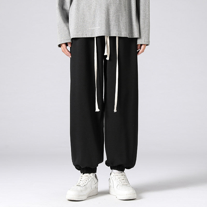Men's Oversize Jogging Pants with Low Waist, Tapered Leg & Extra Long Cords Chichicherry