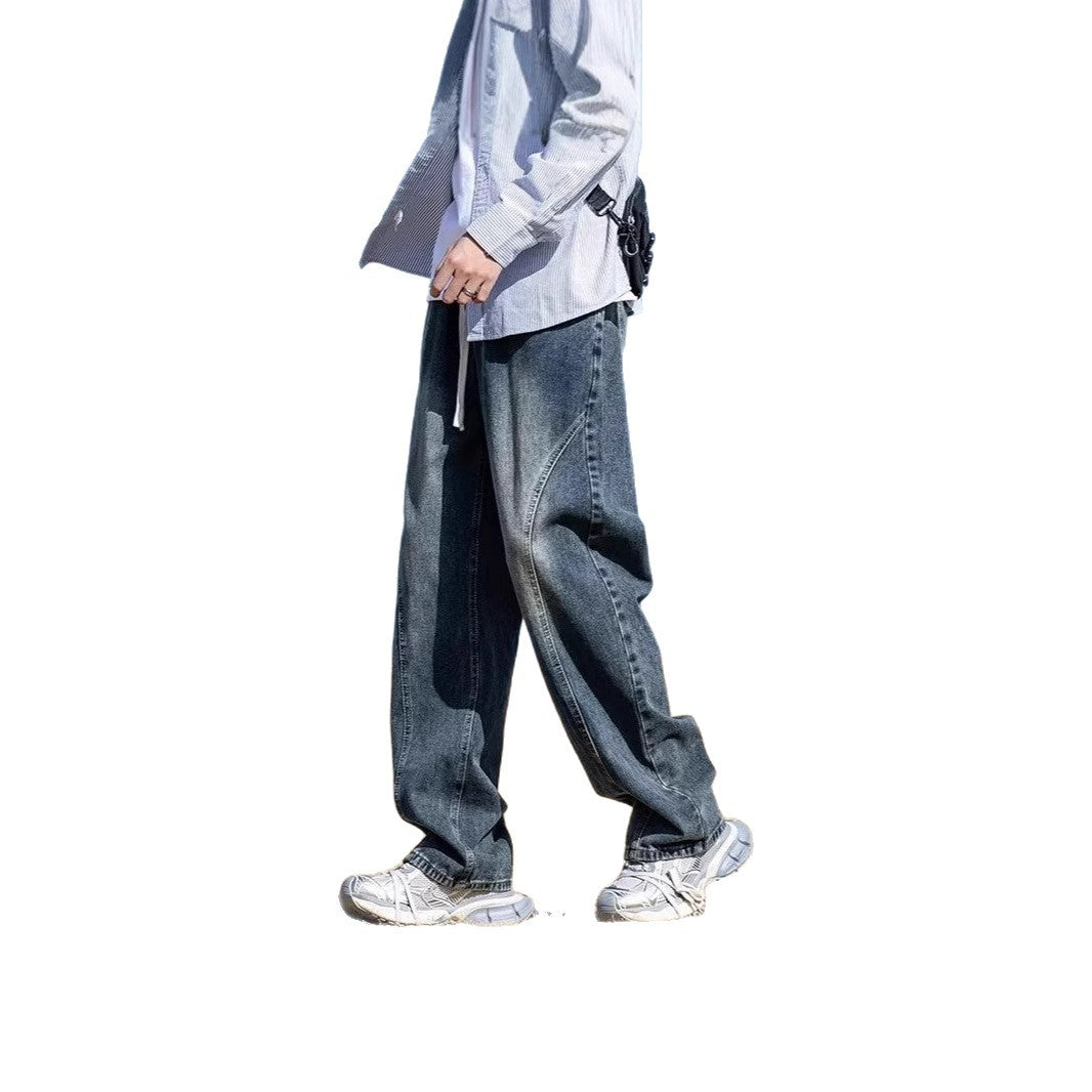 Men's Wide-Cut Denim Pants Chichicherry 1787982091