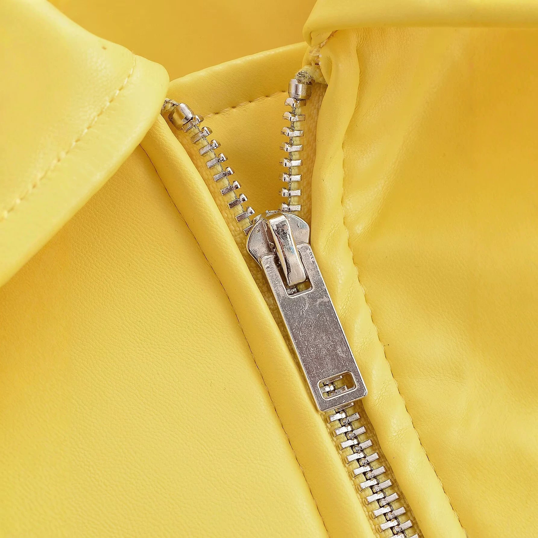 Women's Oversized Bomber Jacket with Zipper, Ribbed Hem and Flap Pockets Chichicherry