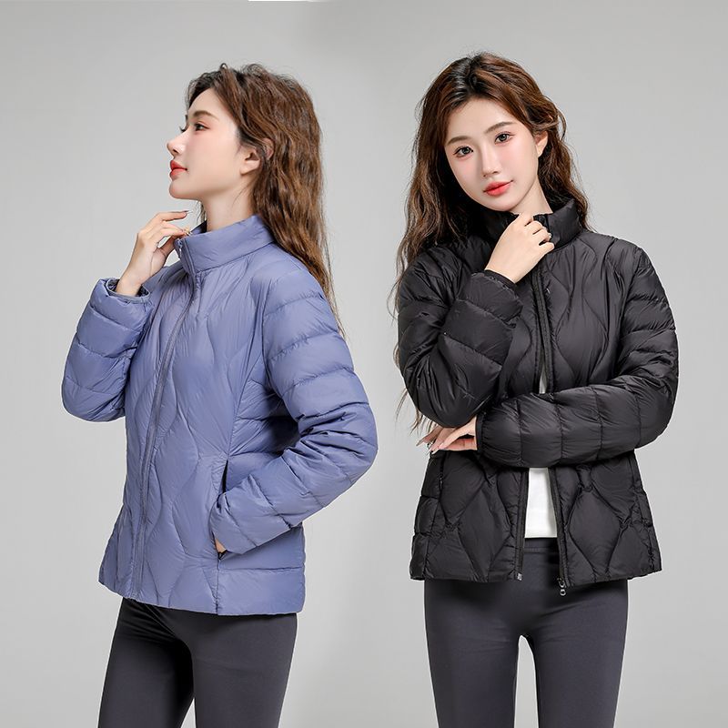 Women's Lightweight Quilted Hooded Jacket with Diamond Quilting and Thermal Insulation Chichicherry