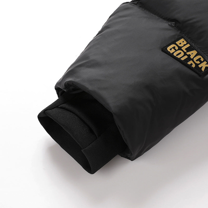 Men's Padded Hooded Jacket with Thermal Insulation and Water-Repellent Outer Material Chichicherry