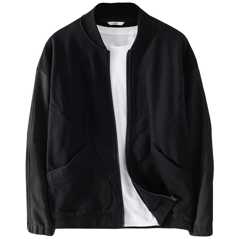 Men's light bomber jacket with contrasting sleeve inserts Chichicherry