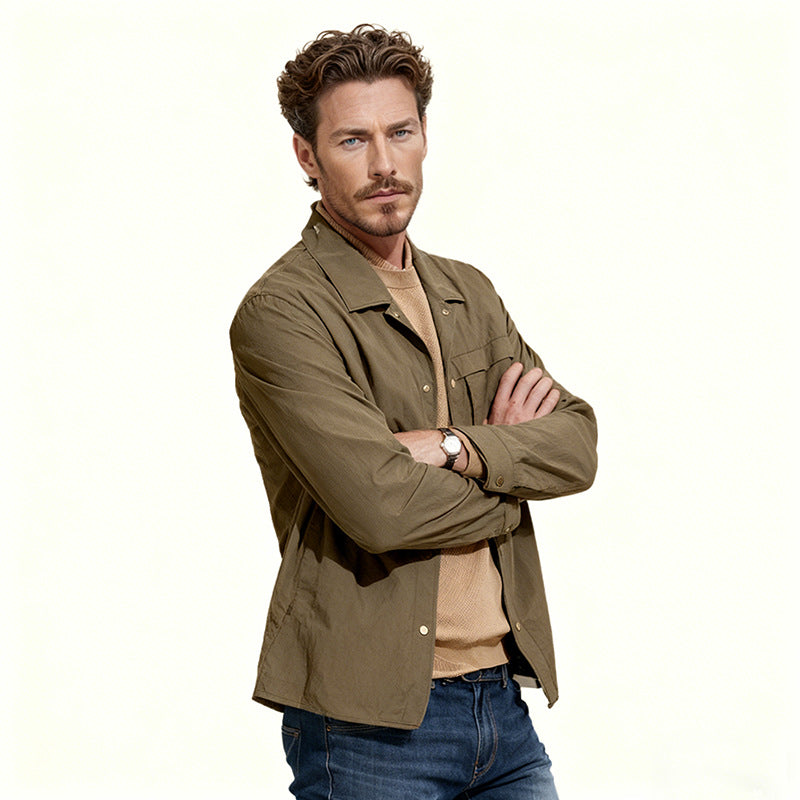 Men's multifunctional overshirt made of technical microfiber Chichicherry