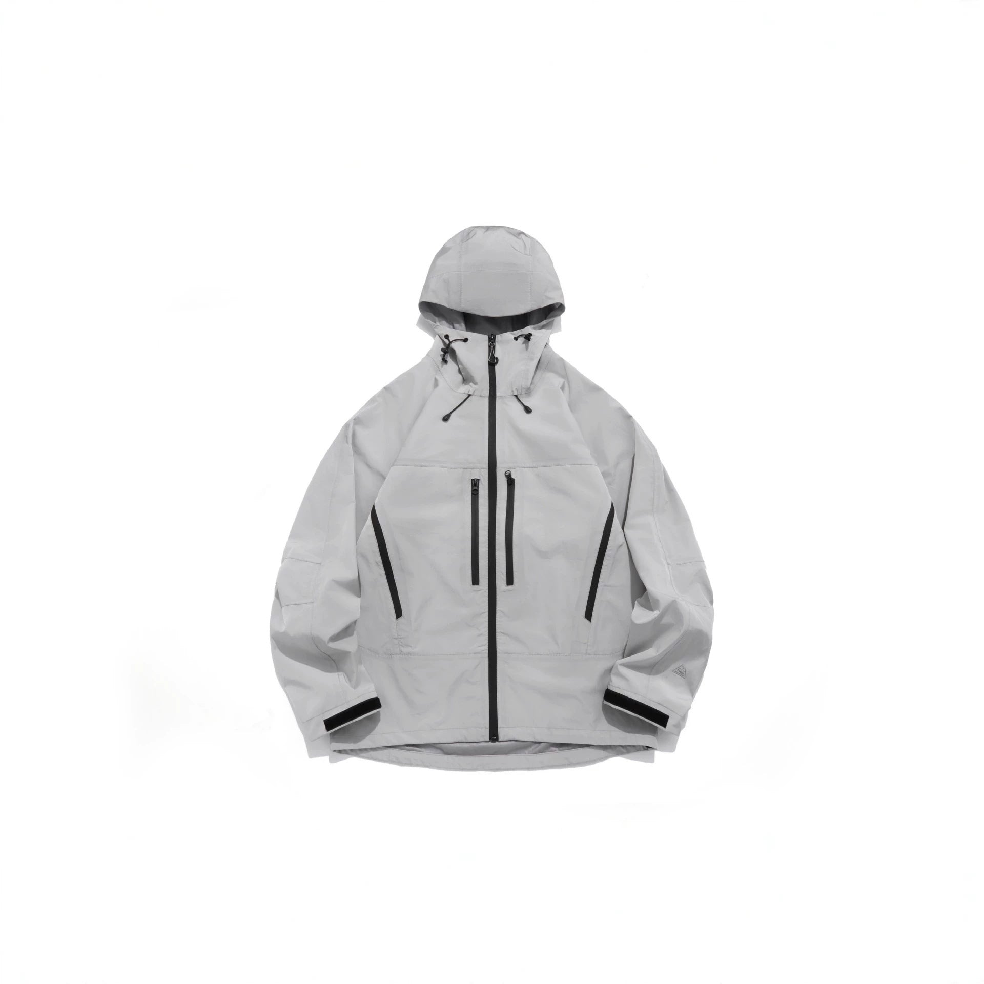 Unisex Technical Hooded Outdoor Jacket with Taped Zippers Chichicherry
