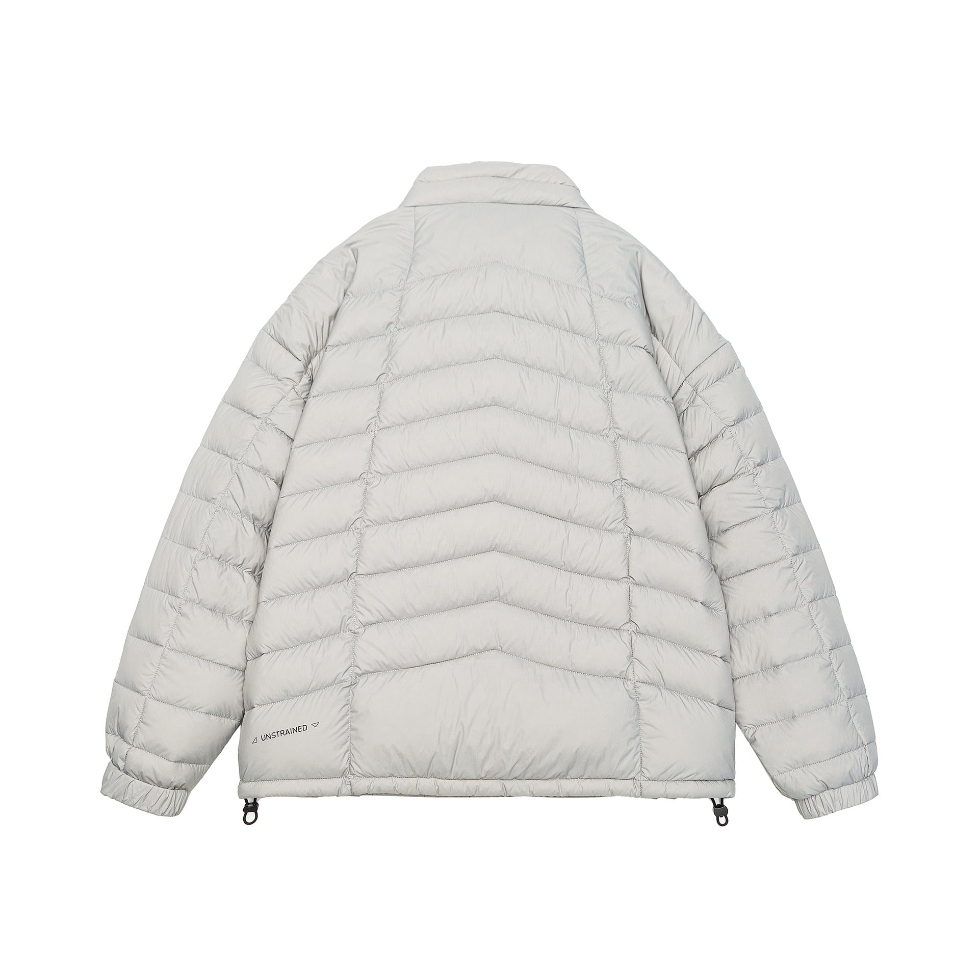 Men's short quilted insulation jacket with high stand-up collar and drawstring hem Chichicherry
