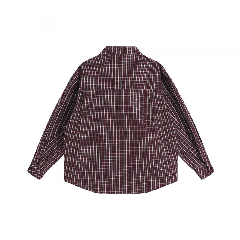 Unisex Oversize Shirt Jacket with boxy cut, shirt collar and patch breast pocket Chichicherry