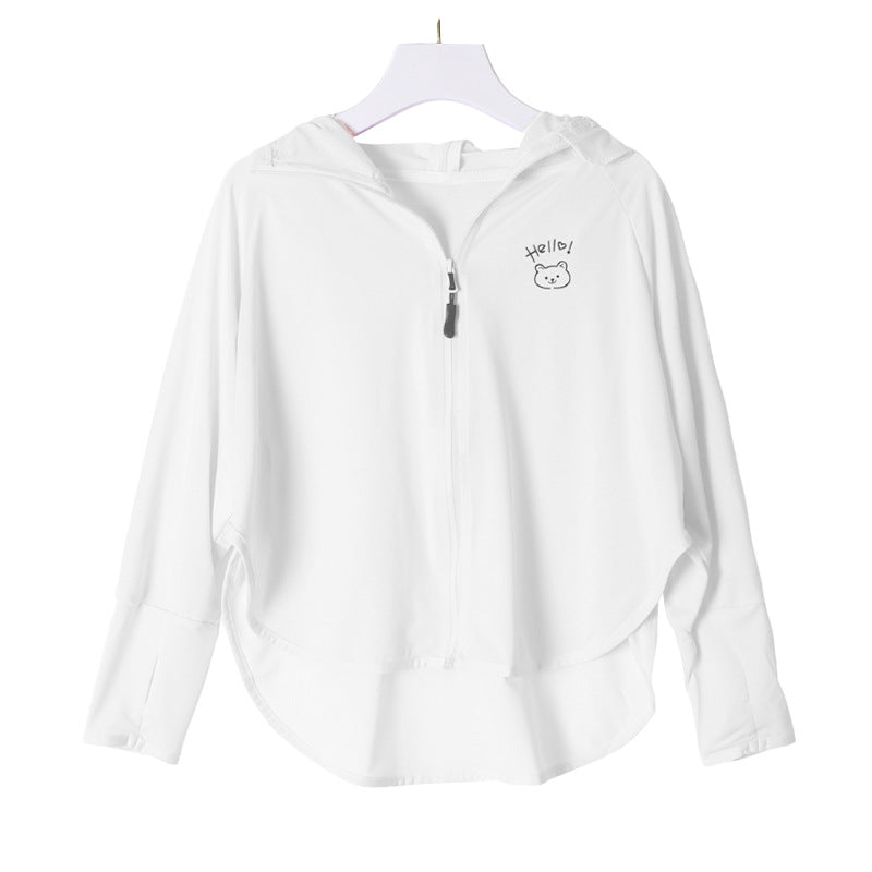 Girls multifunctional UV protection jacket with hood Chichicherry