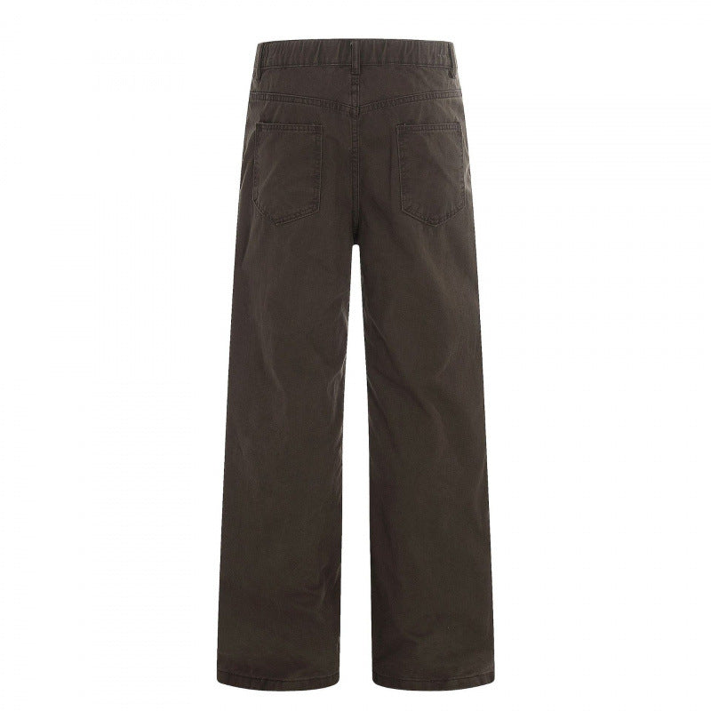 Women's Wide Highwaist Jeans Pants in Wide-Leg Cut with High Waist Chichicherry